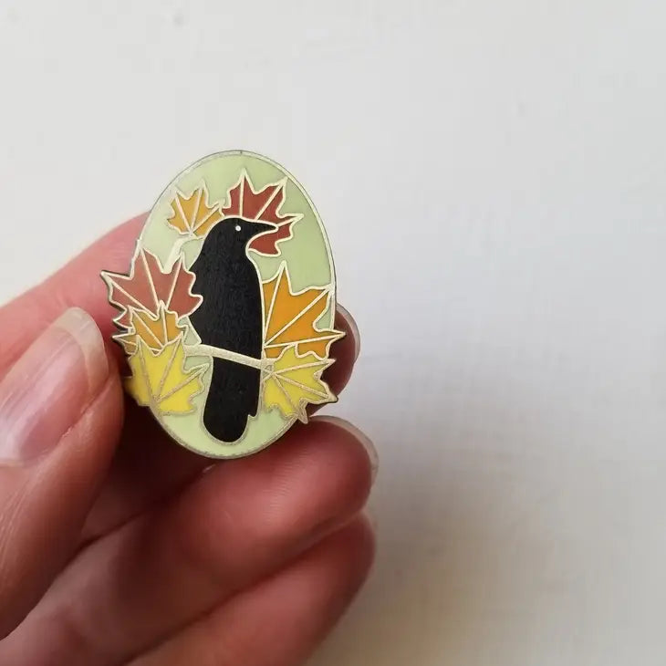 Autumn Crow Magnetic Needle Minder – Red Orchard