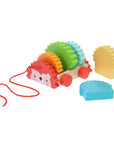 Rainbow Hedgehog Wooden Pull Toy