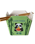 Lucky Panda Ceramic Takeout Box with Chopsticks