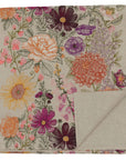 Paradise Garden Embroidered Linen Table Runner