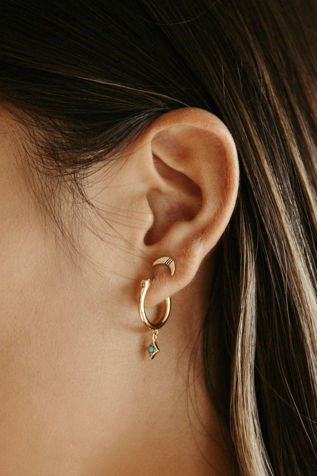 Lone Star Hoop Earrings