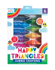 Happy Triangles Jumbo Crayons