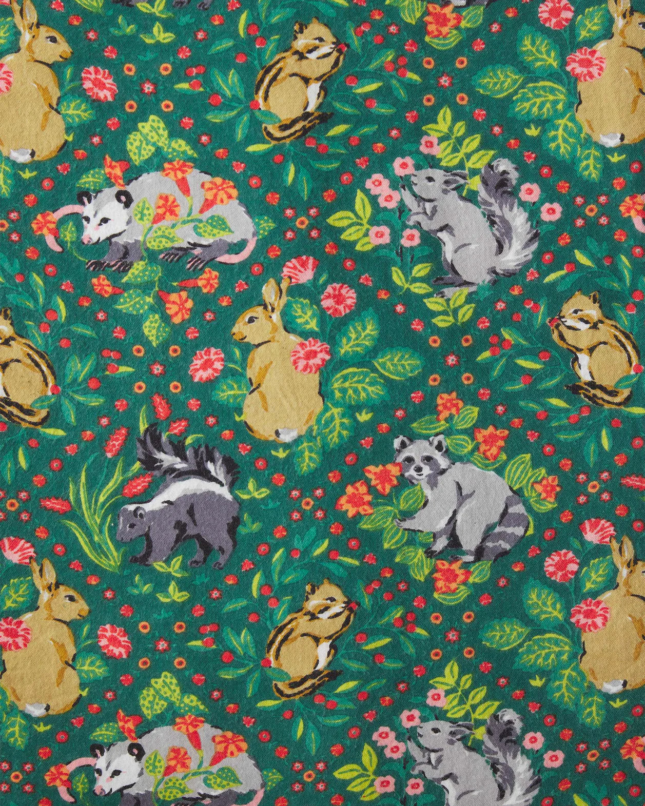 Woodland Critters Flannel Sleep Set