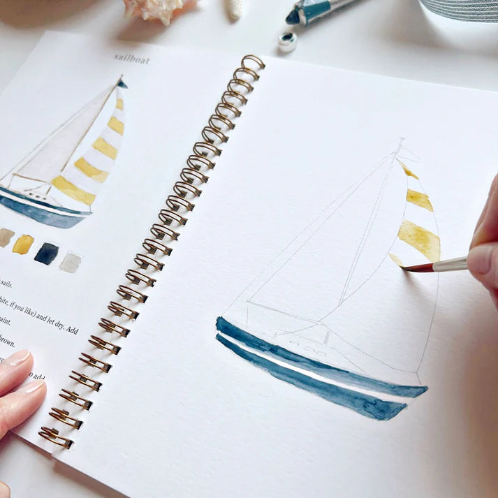 Seaside Watercolor Workbook