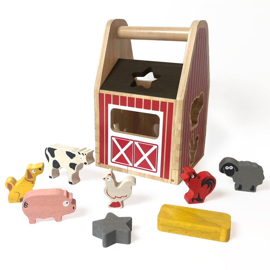 Barnyard Shape Sorter – Red Orchard